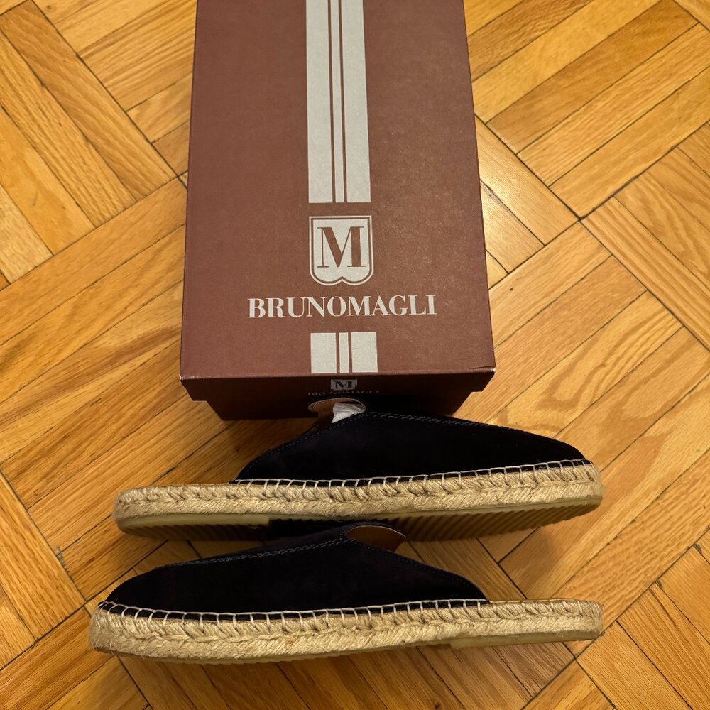 **BRAND NEW NEVER WORN** Bruno Magli Men’s Suede Slip-On Espadrilles 11 - Picture 2 of 5